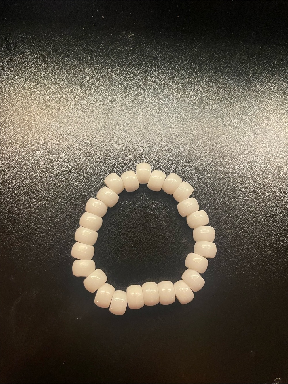 Beaded Stretch Bracelet in Soft Beige - Women Jewelry